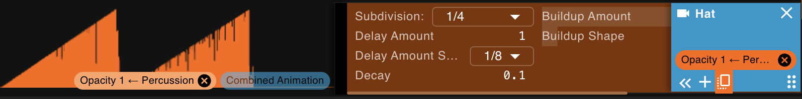 Nested animation track