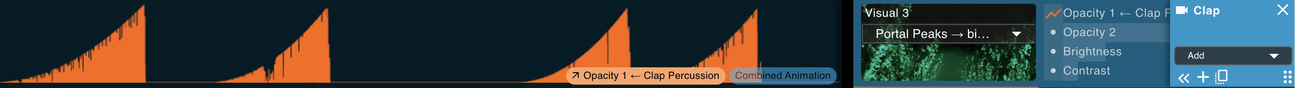 Screenshot of a visualization track