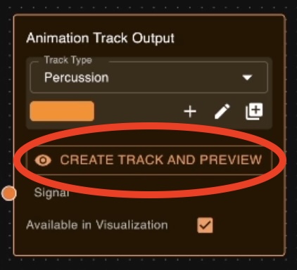 The output node when no tracks of its type are yet created